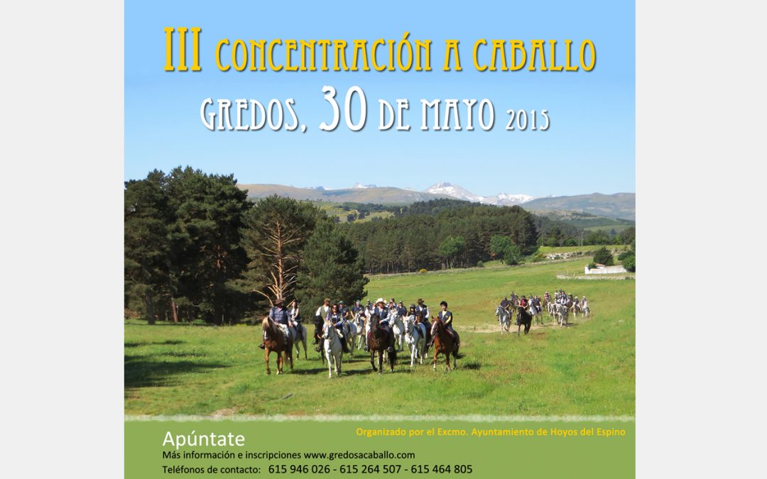 III Concentración a Caballo en Gredos 30 de mayo 2015